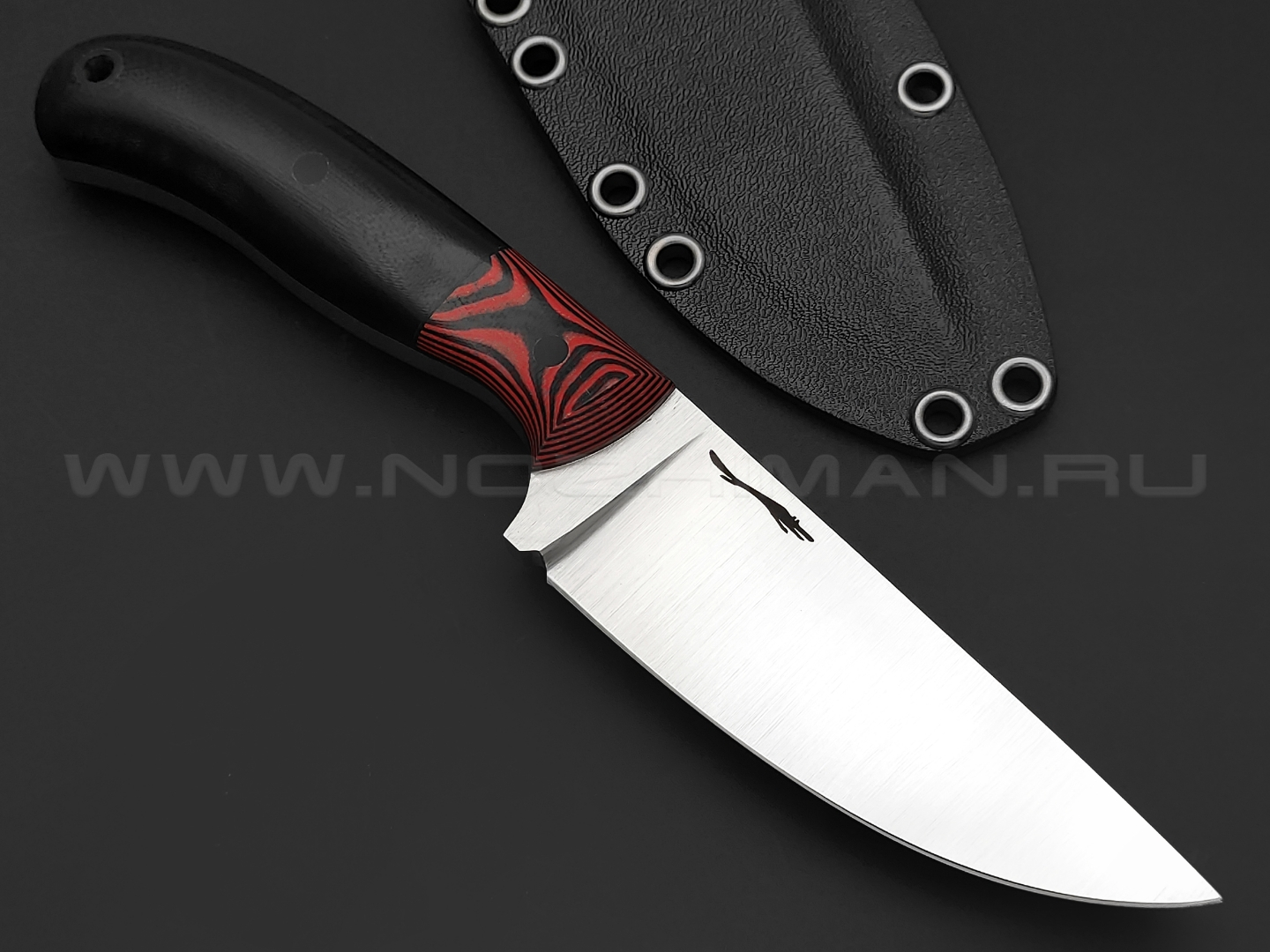 Волчий Век нож Mark-l сталь 1.4116 WA satin, рукоять G10 black & red