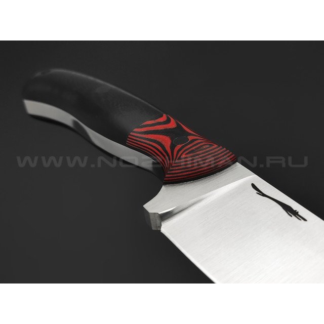 Волчий Век нож Mark-l сталь 1.4116 WA satin, рукоять G10 black & red