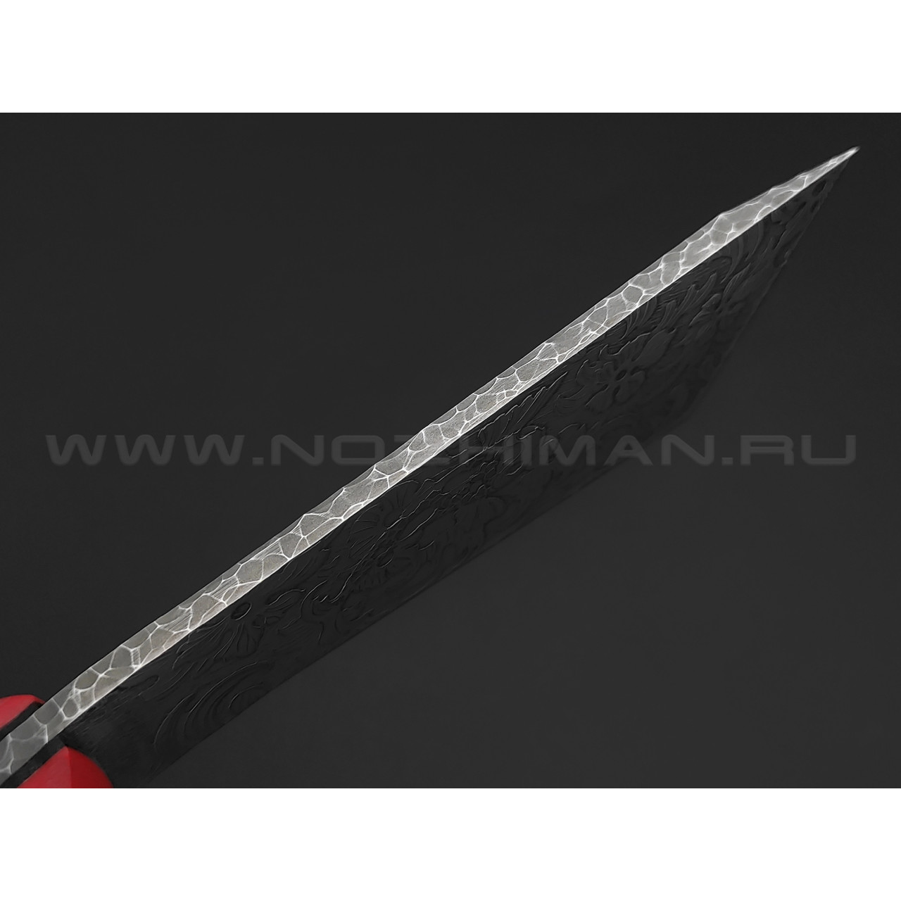 Волчий Век нож НДК 11 Custom Koi сталь N690 WA, рукоять G10 black & red