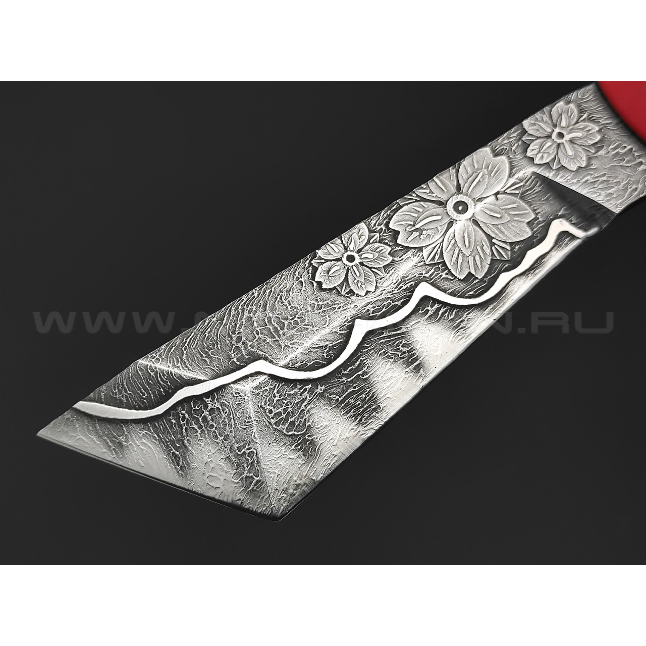 Волчий Век нож НДК 11 Custom Koi сталь N690 WA, рукоять G10 black & red