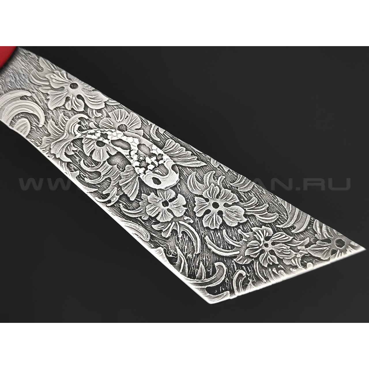 Волчий Век нож НДК 11 Custom Koi сталь N690 WA, рукоять G10 black & red