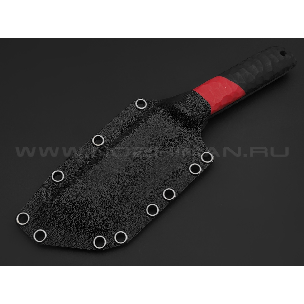 Волчий Век нож НДК 11 Custom Koi сталь N690 WA, рукоять G10 black & red