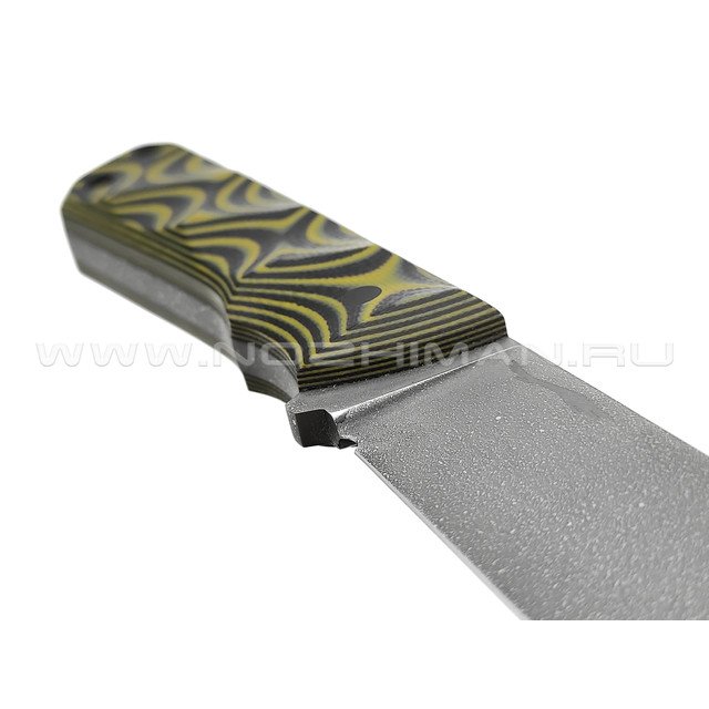 Волчий Век нож Messer сталь D2 WA асфальт, рукоять Micarta black & yellow