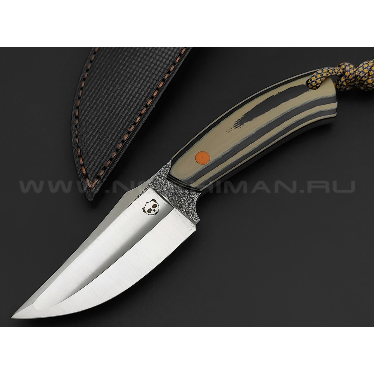 Андрей Гилев нож Ондатр сталь N690, рукоять G10 black & coyote