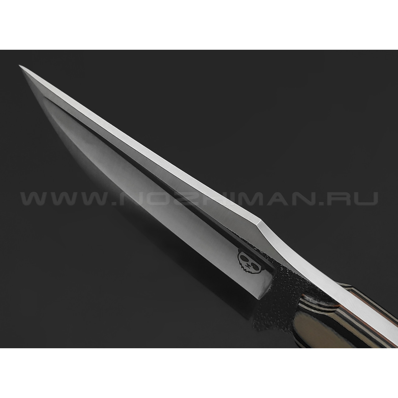 Андрей Гилев нож Ондатр сталь N690, рукоять G10 black & coyote