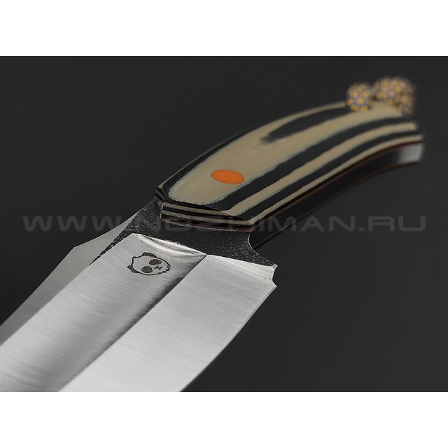 Андрей Гилев нож Ондатр сталь N690, рукоять G10 black & coyote
