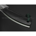 Андрей Гилев нож Ондатр сталь N690, рукоять микарта black, G10 green