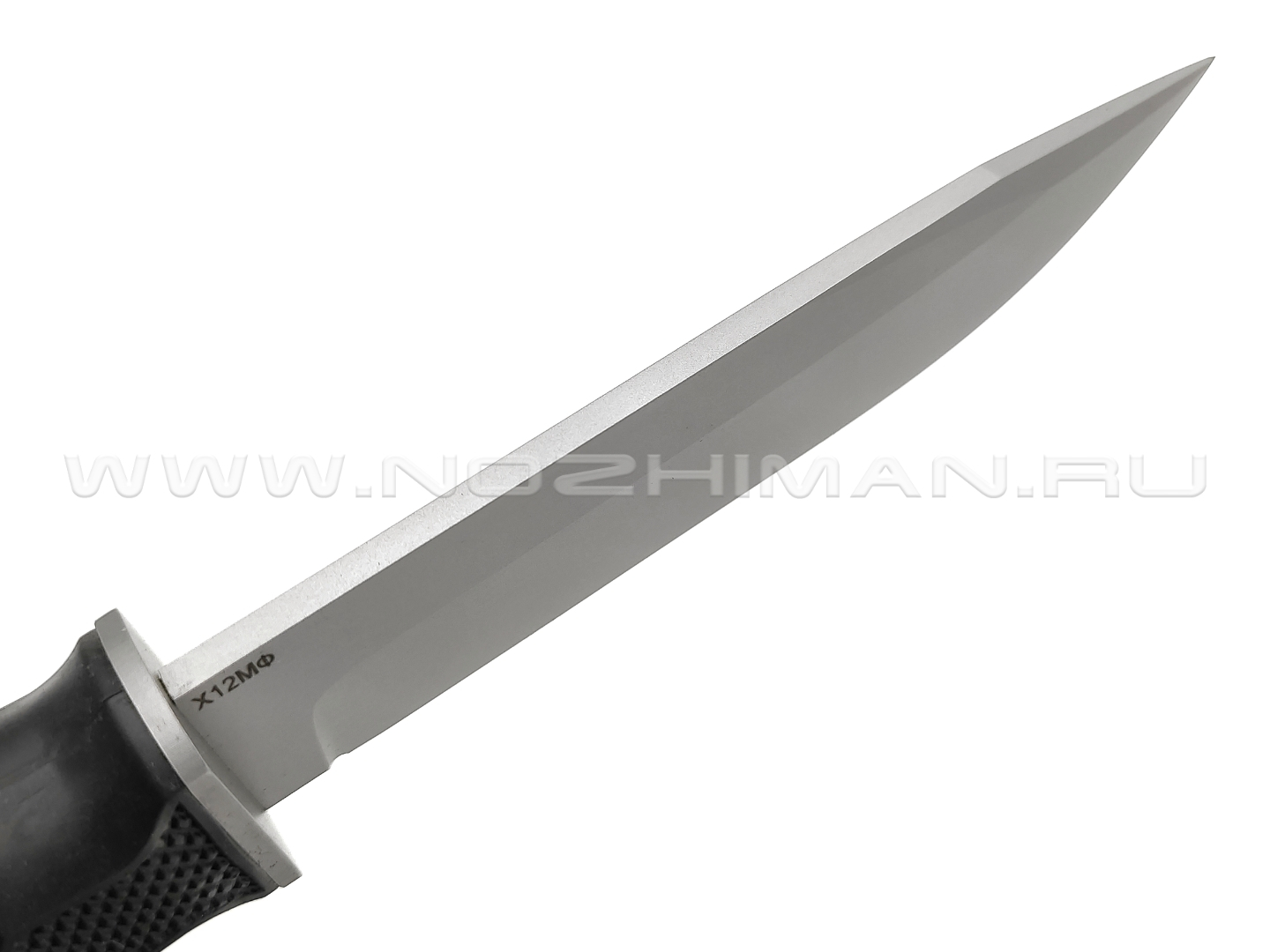 Saro нож Финский сталь Х12МФ bead-blast, рукоять резина