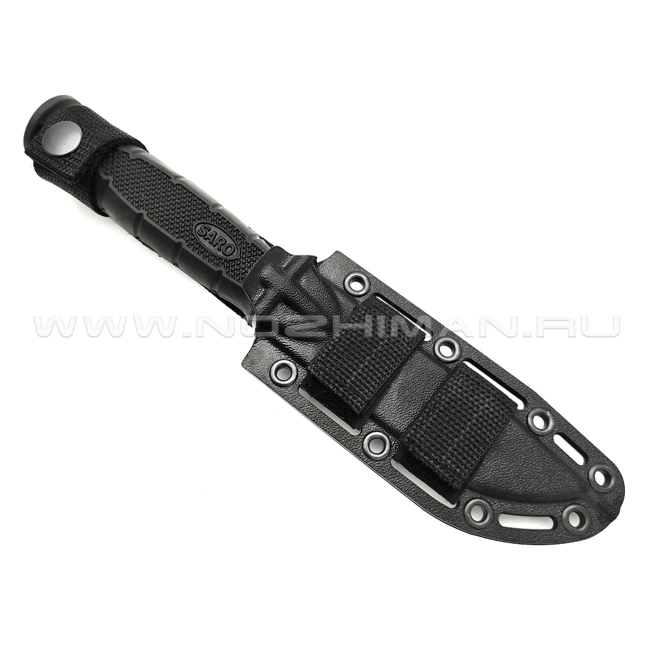 Saro нож Финский сталь Х12МФ bead-blast, рукоять резина