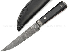 Saro нож Анчар сталь Дамаск, рукоять G10 black