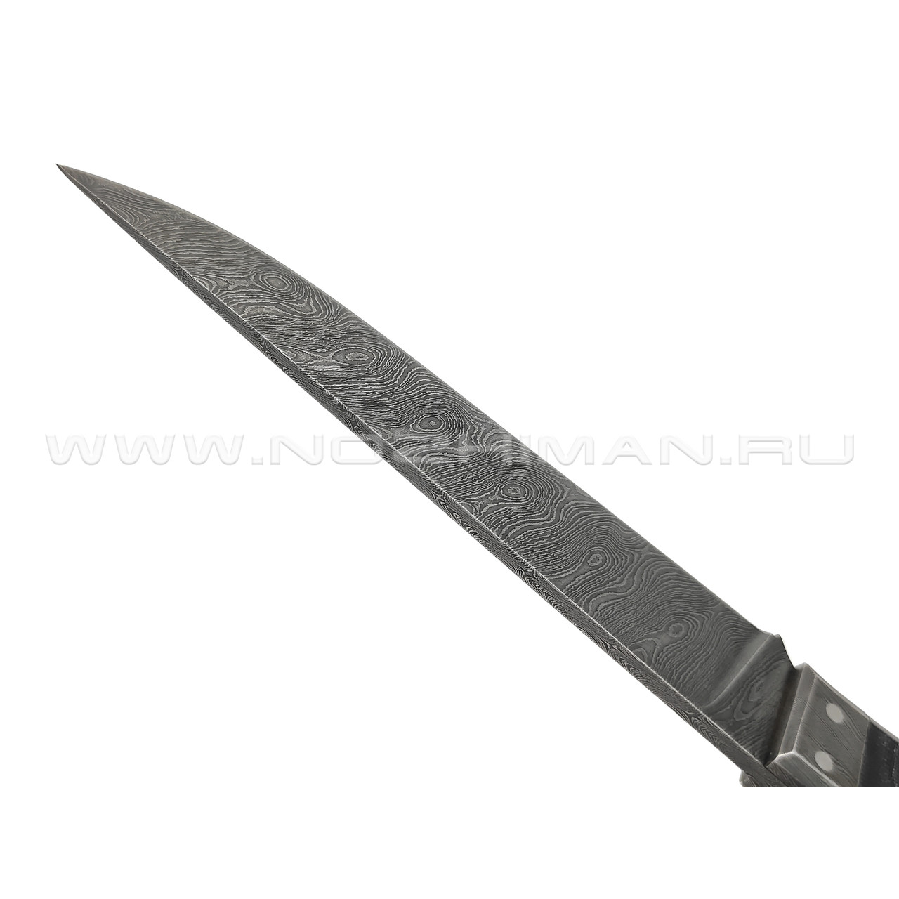 Saro нож Анчар сталь Дамаск, рукоять G10 black