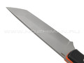 Saro нож Лис Танто сталь N690, рукоять G10 black & orange