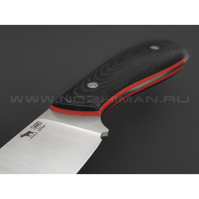 Saro нож Лис Next сталь K110 сатин, рукоять Микарта
