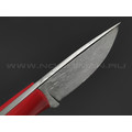 Платонов Д.Г. нож Мини Скинер сталь Х12МФ, рукоять G10 red