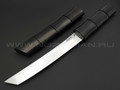 Платонов Д.Г. нож Танто бамбук, сталь Х12МФ, рукоять черный граб, деревянные ножны