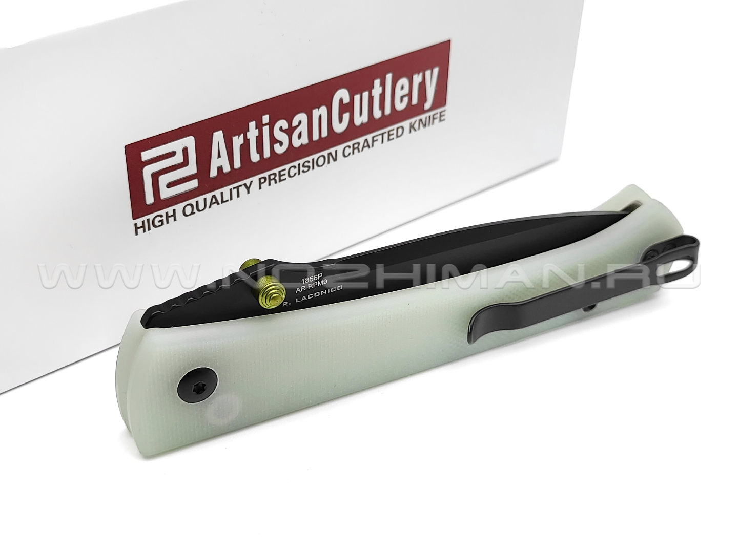 Нож Artisan Cutlery Andromeda 1856P-BNTG сталь AR-RPM9, рукоять G10 jade