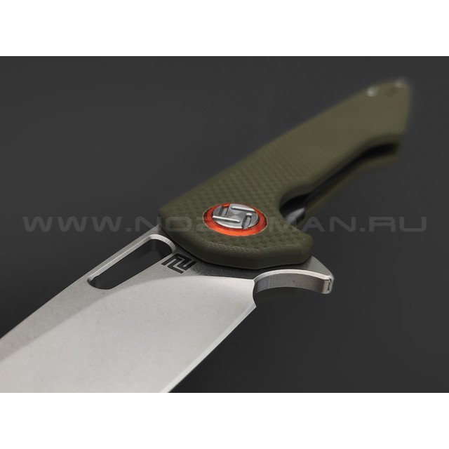 Нож Artisan Cutlery Archaeo 1821P-GNF сталь D2, рукоять G10 OD green