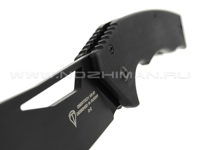 Нож Обертех НС-01сталь D2 black Titanium nitride, рукоять G10 black