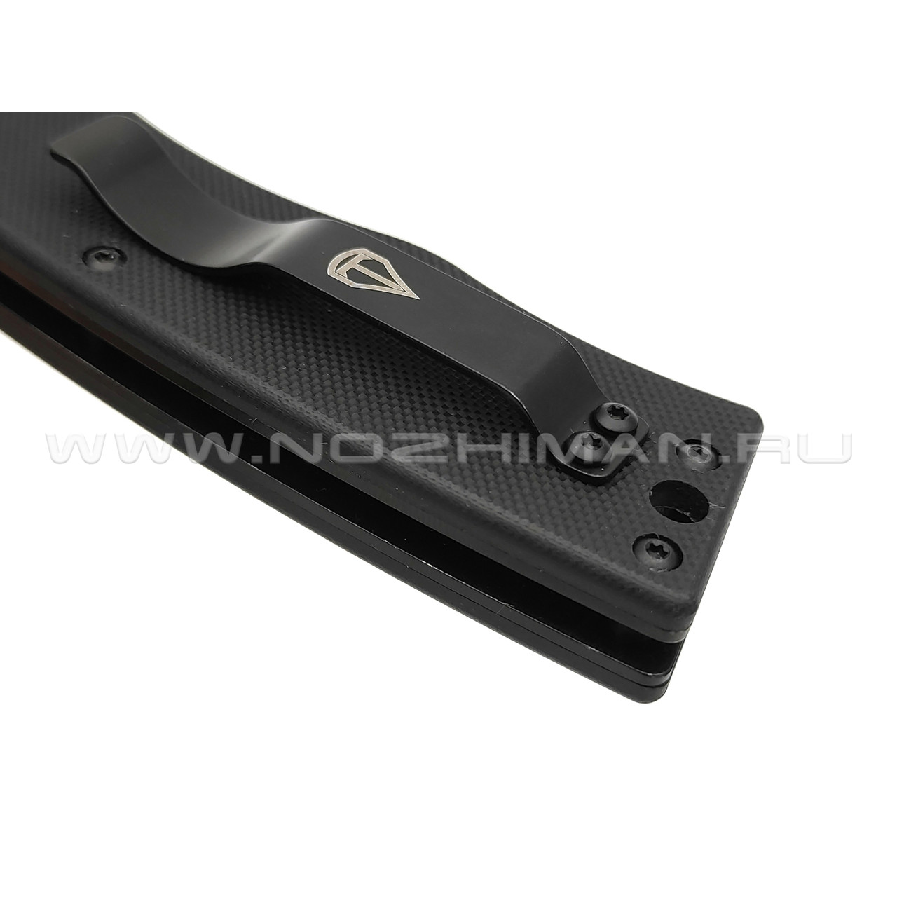 Нож Obertech НС-01 сталь D2 black Titanium nitride, рукоять G10 black