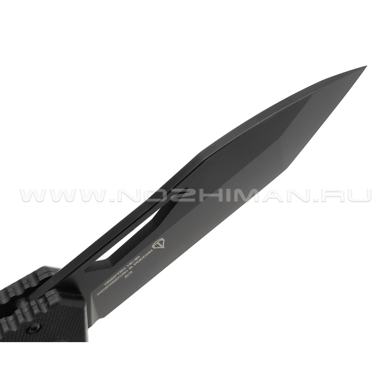 Нож Obertech НС-01 сталь D2 black Titanium nitride, рукоять G10 black