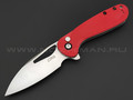 Нож CJRB Lago J1926-RE сталь AR-RPM9, рукоять G10 red