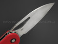 Нож CJRB Lago J1926-RE сталь AR-RPM9, рукоять G10 red