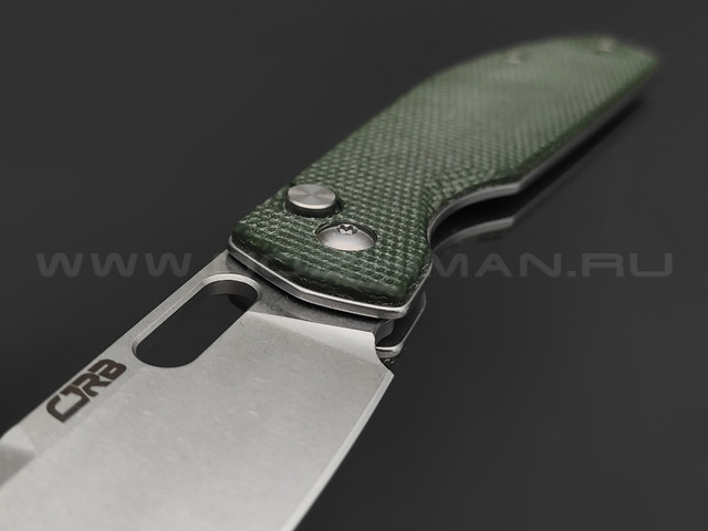 Нож CJRB Ekko J1929B-MGN сталь AR-RPM9 SW, рукоять Micarta green