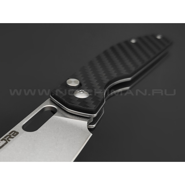 Нож CJRB Ekko J1929B-CF сталь AR-RPM9 SW, рукоять Carbon fiber