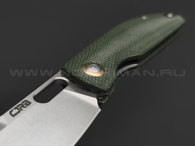 Нож CJRB Ekko Liner J1929-MGN сталь AR-RPM9 SW, рукоять Micarta green