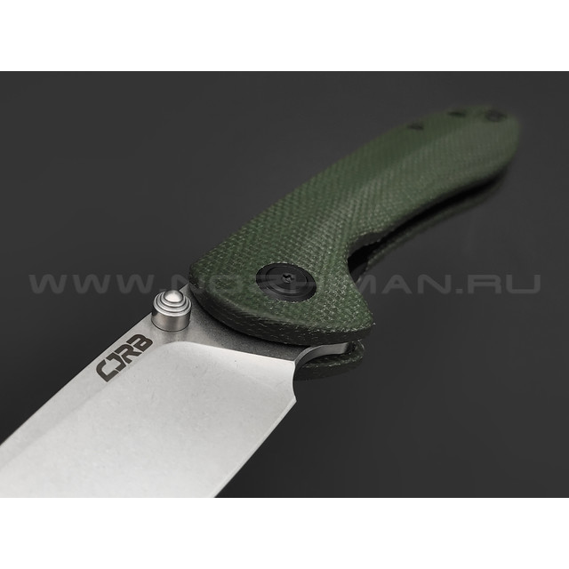 Нож CJRB Feldspar J1912-GGN сталь AR-RPM9, рукоять Micarta green
