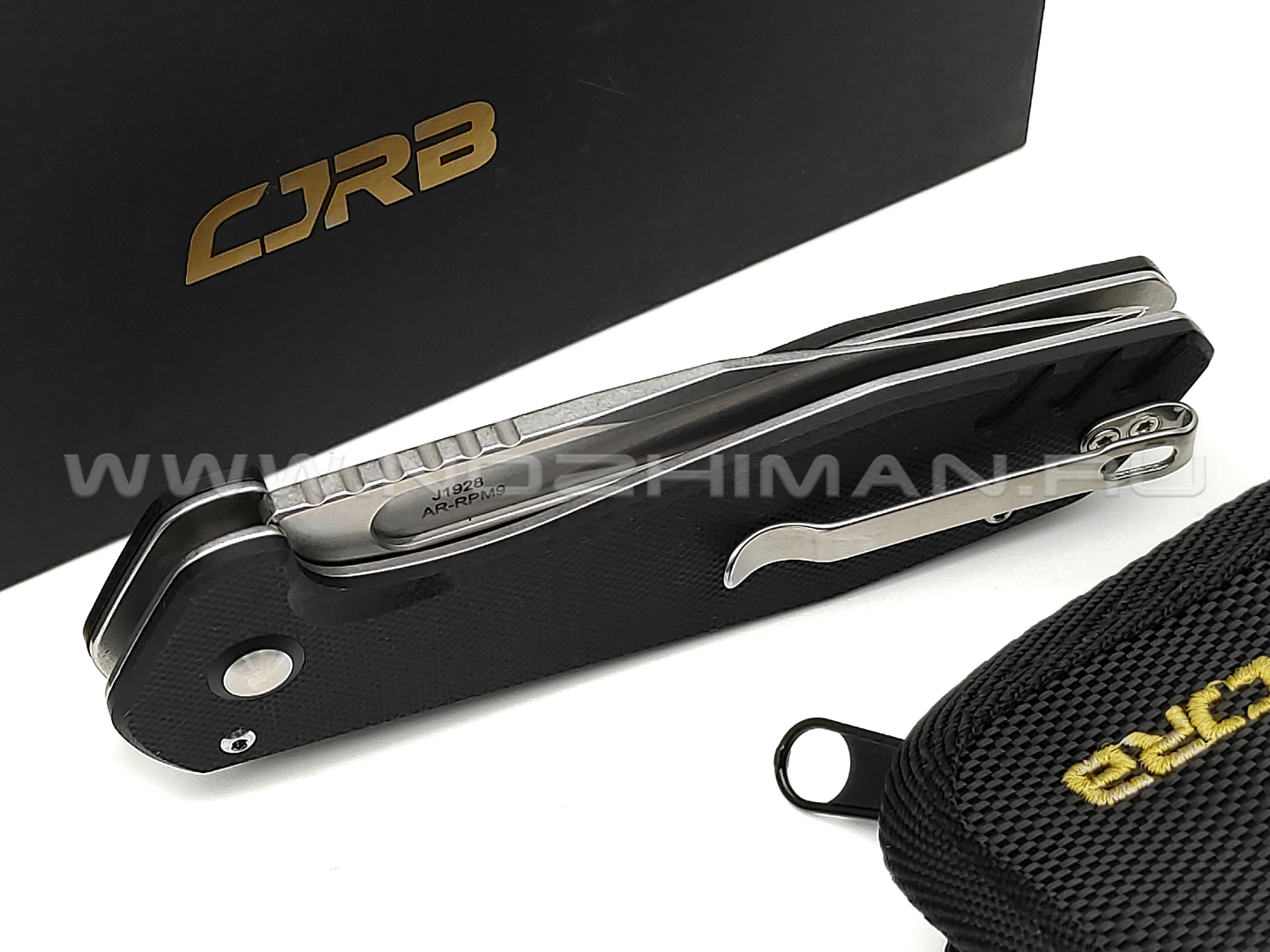 Нож CJRB Riff J1928-BK сталь AR-RPM9 SW, рукоять G10 black