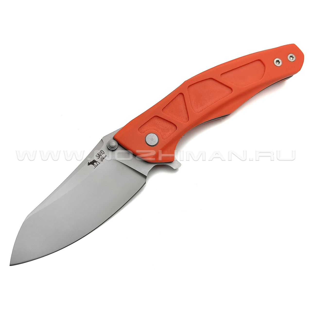 Saro нож Багира сталь Aus-10, рукоять G10 orange