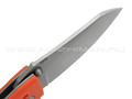 Saro нож Багира сталь Aus-10, рукоять G10 orange