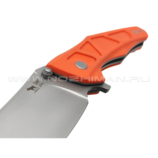 Saro нож Багира сталь Aus-10, рукоять G10 orange