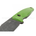 Нож с Котом "29" сталь X90, рукоять G10 light green, kydex green skull