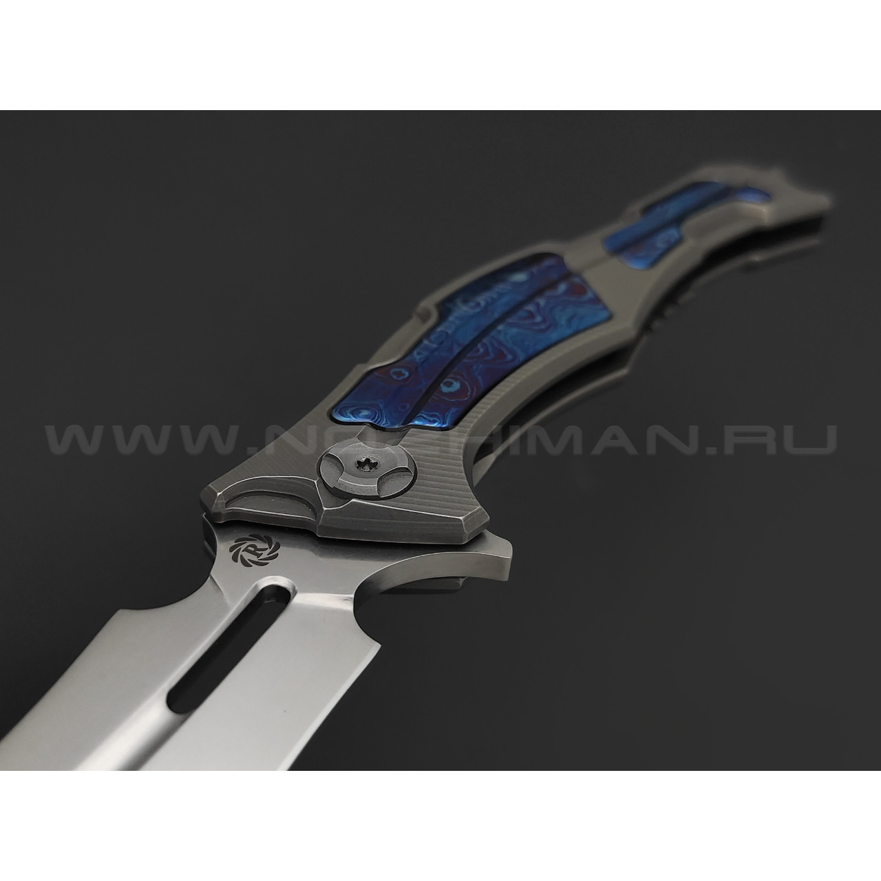 Neyris Knives складной нож Shad сталь CPM Rex 121, рукоять Titanium, timascus