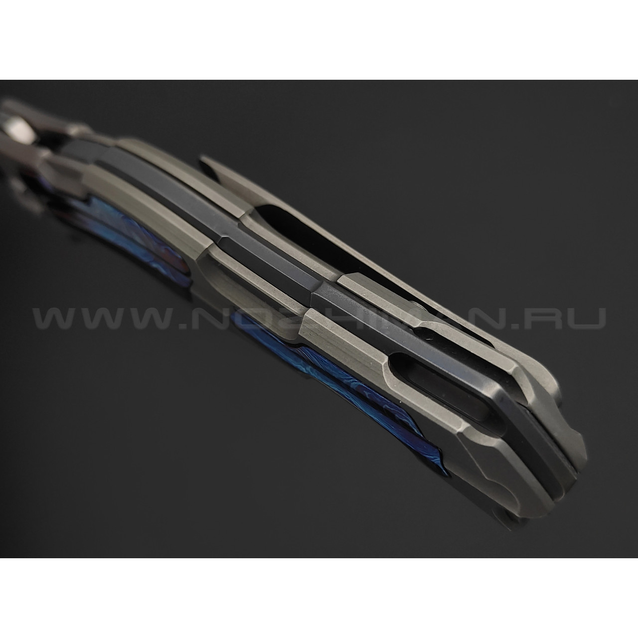 Neyris Knives складной нож Shad сталь CPM Rex 121, рукоять Titanium, timascus