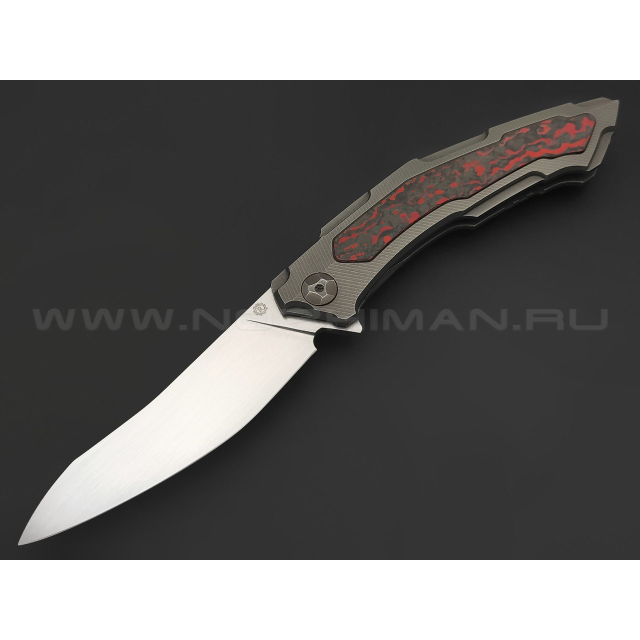 Neyris Knives складной нож Daku сталь CPM Magnacut, рукоять Titanium, Carbon fiber lava flow