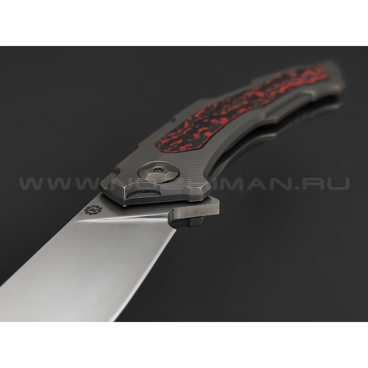 Neyris Knives складной нож Daku сталь CPM Magnacut, рукоять Titanium, Carbon fiber lava flow