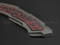 Neyris Knives складной нож Daku сталь CPM Magnacut, рукоять Titanium, Carbon fiber lava flow