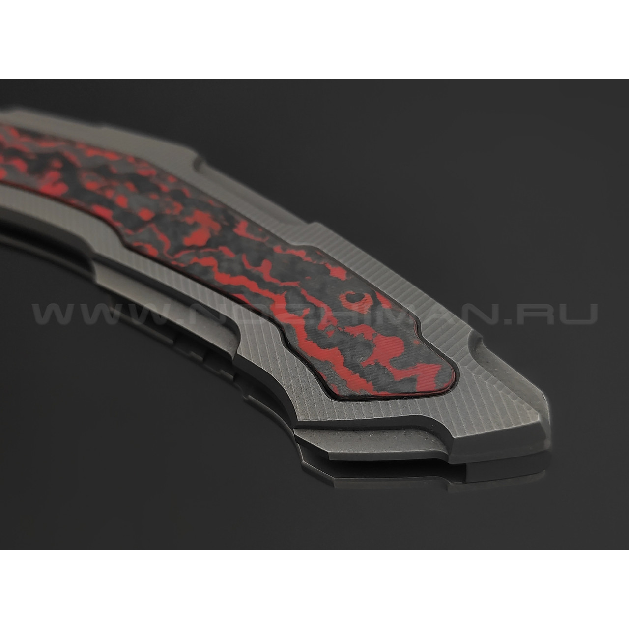 Neyris Knives складной нож Daku сталь CPM Magnacut, рукоять Titanium, Carbon fiber lava flow