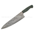 Бурлакс кухонный Шеф нож BX0170 сталь Ламинат VG-10 и Дамаск, рукоять Карбон, G10 "Ямайка"
