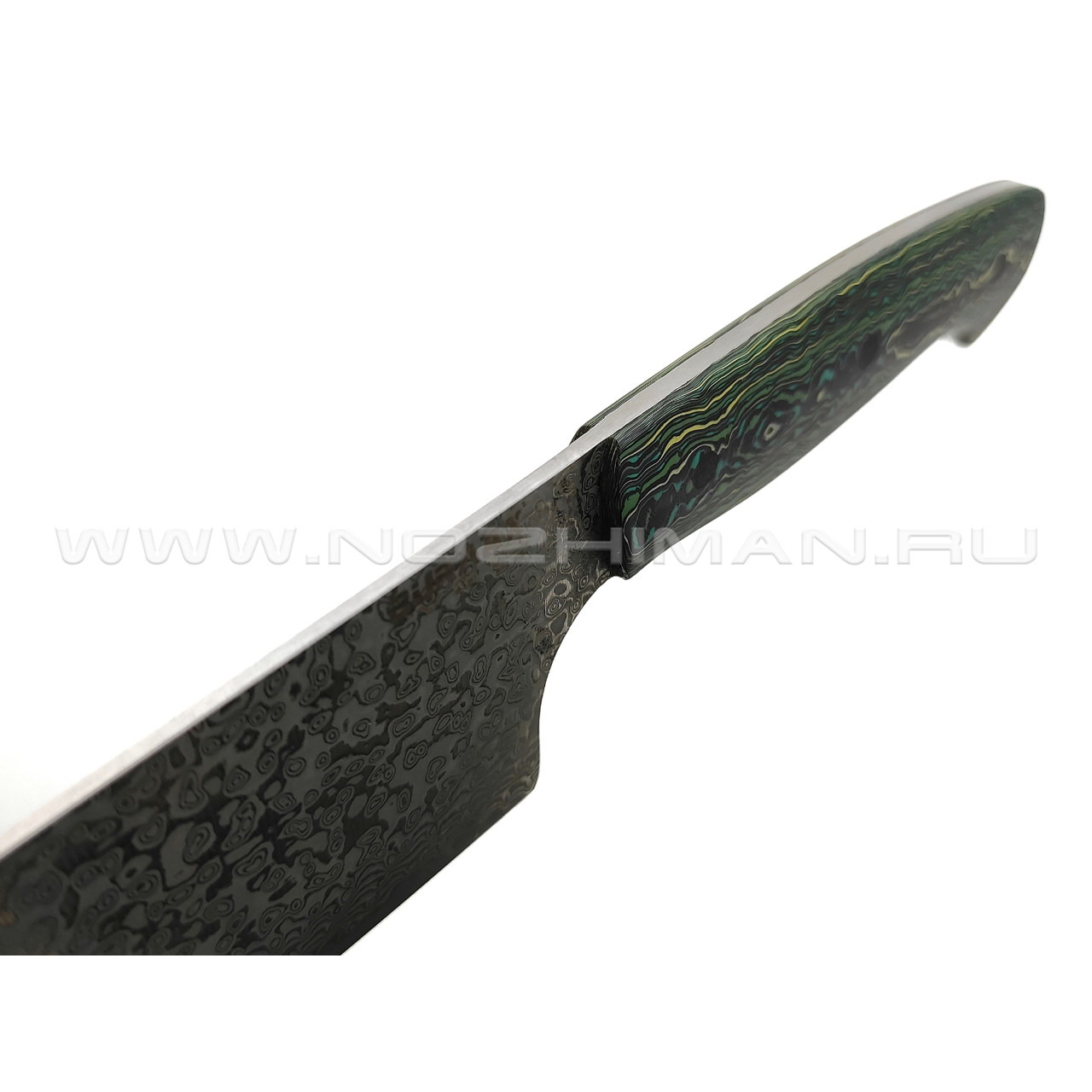 Бурлакс кухонный Шеф нож BX0170 сталь Ламинат VG-10 и Дамаск, рукоять Карбон, G10 "Ямайка"