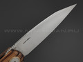 Нож Black Fox Argus BF-760 W сталь D2 satin, рукоять Ziricote wood