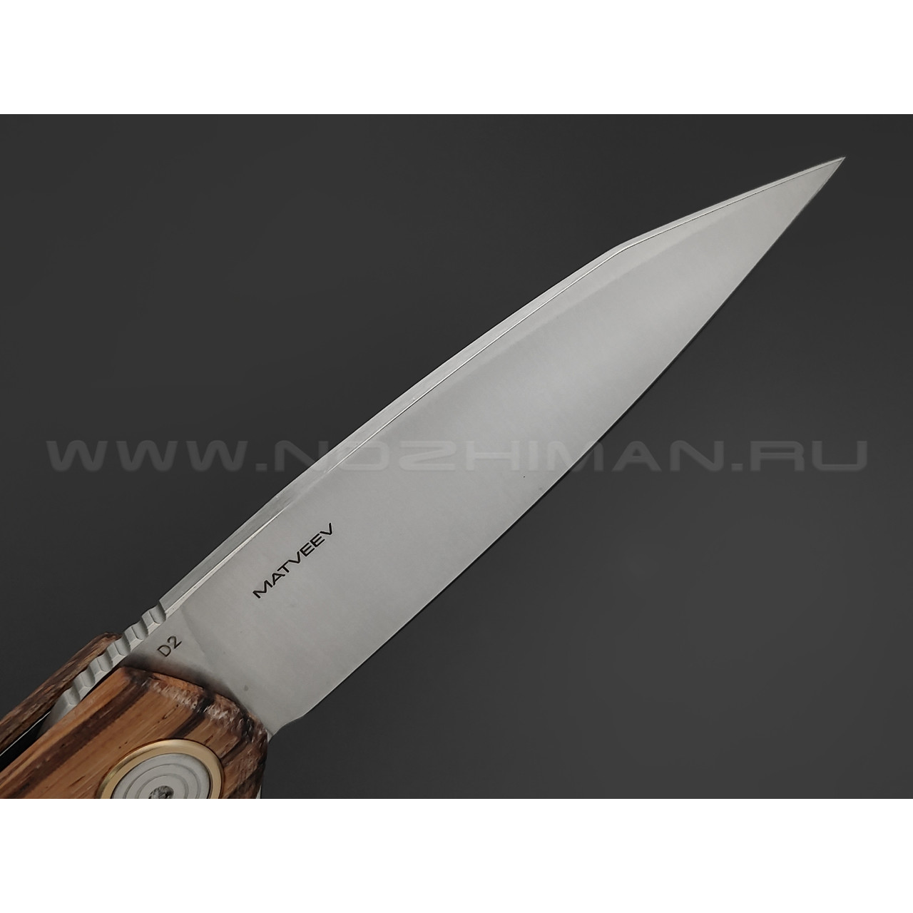 Нож Black Fox Argus BF-760 W сталь D2 satin, рукоять Ziricote wood