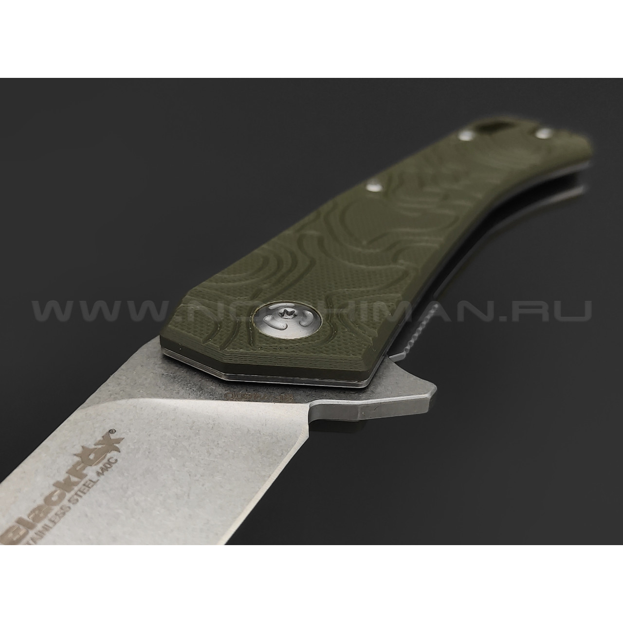 Нож Black Fox ECHO 1 BF-746 OD сталь 440C стоунвош, рукоять G10 od green