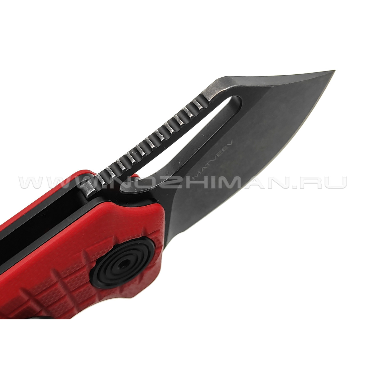 Нож BlackFox Puck BF-761 R сталь D2 блэквош, рукоять G10 red