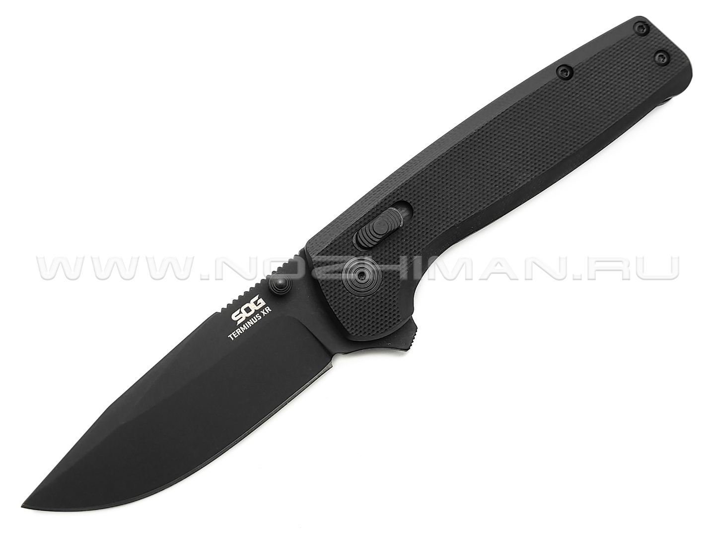 Нож SOG Terminus XR Black TM1027-BX сталь Cryo D2, рукоять G10 black