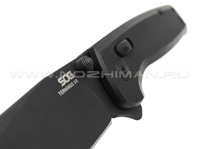 Нож SOG Terminus XR Black TM1027CP сталь Cryo D2, рукоять G10 black