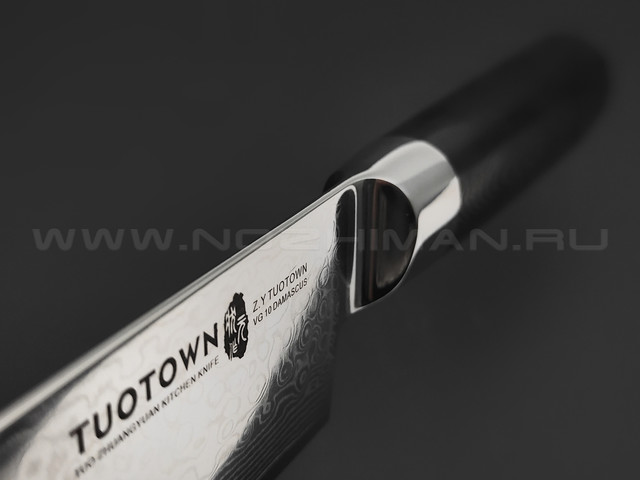 TuoTown кухонный нож Chefs 14.5 см TG-D5 сталь Damascus VG-10, рукоять G10